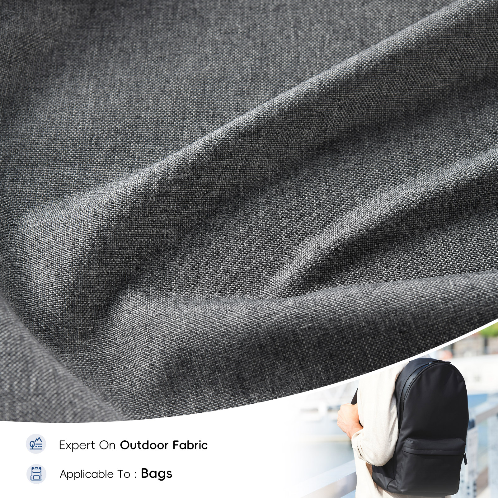 600D PVC Polyester Oxford Bag Fabric Grey